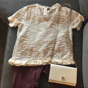 Anthropologie Maven West Fringe Shirt 👚